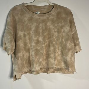 Aerie Tan marble crop top